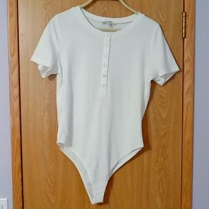 Nwot white grace and lace bodysuit